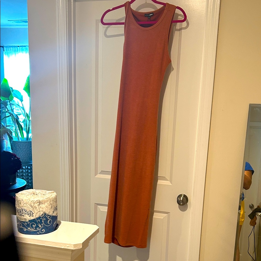 Fashion Nova Rust Maxi Dress